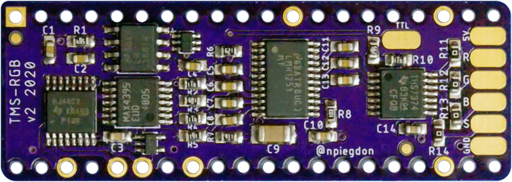 TMS-RGB v2 PCB